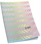 Connect Füzet A5, 40lap, kockás 80g. papír, glitteres Connect