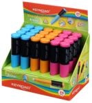 Keyroad Hegyező 1 lyukú radírral 24 db/display Keyroad 2 in 1 vegyes színek - suplix