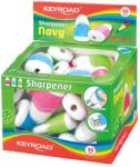 Keyroad Hegyező 1 lyukú tartályos, radírral 36 db/display Keyroad Navy vegyes színek - suplix