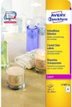 AVERY Etikett címke, 96 x50, 8mm, víztiszta, 10 címke/ív, 25 ív/doboz, Avery átlátszó - suplix