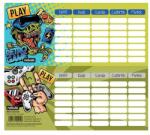 Nebulo Órarend egylapo, Gamer, 25 db/csomag, Nebulo