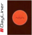 Dayliner Határidőnapló Central A5 napi, fehér lapokkal barna - narancs Dayliner 2026 - suplix