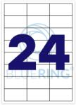BLUERING Etikett címke, 70x37mm, 100 lap, 24 címke/lap Bluering® - suplix