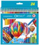 Connect Színes ceruza készlet, hatszögletű Connect 24 klf. szín - suplix