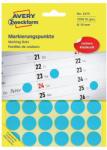 AVERY Etikett címke, o18mm, jelölésre, 24 címke/ív, 44 ív/doboz, Avery kék - suplix