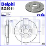 DELPHI féktárcsa DELPHI BG4011 (BG4011)