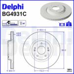 DELPHI féktárcsa DELPHI BG4931C (BG4931C)