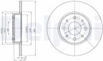 DELPHI féktárcsa DELPHI BG4312 (BG4312)