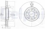 DELPHI féktárcsa DELPHI BG3951 (BG3951)