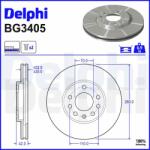 DELPHI féktárcsa DELPHI BG3405 (BG3405)