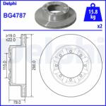 DELPHI féktárcsa DELPHI BG4787 (BG4787)