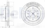 DELPHI féktárcsa DELPHI BG3812 (BG3812)