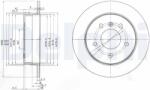 DELPHI féktárcsa DELPHI BG3710 (BG3710)