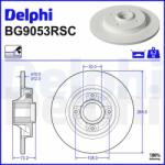 DELPHI féktárcsa DELPHI BG9053RSC (BG9053RSC)