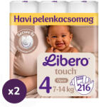 Libero Touch 4 pelenka, 7-14 kg, 432 db