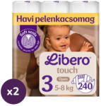 Libero Touch 3 pelenka, 5-8 kg, , HAVI PELENKACSOMAG 480 db