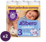 Libero Comfort 3 pelenka, 5-8 kg, HAVI PELENKACSOMAG 456 db + AJÁNDÉK plüss róka fejlesztőjáték