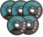 DETOOLZ Set 5 discuri abrazive, polizat otel, 115x6x22.2mm, DeToolz, DZ-C297-S005-G01 (DZ-C297-S005-G01) Disc de taiere