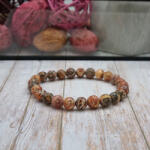 csucsajandek Leopárd jáspis karkötő (CSW919425)