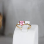 Ninagold Gyűrű - Rózsaszín köves (CSW928445)