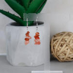 csucsajandek Karneol törmelékes fülbevaló (CSW274832)