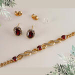 Ninagold Bordó ékszerszett (CSW660728)