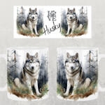 csucsajandek Kutyás bögre - Husky (CSW155603)