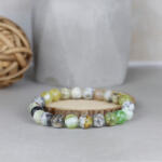 csucsajandek Dendrites Opál ( Merlinit ) karkötő (CSW915229)