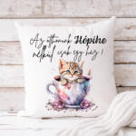 csucsajandek Cicás párnahuzat - bármilyen névvel (csészés) (CSW474327)