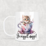 csucsajandek Cicás bögre - Akár névvel is kérhető (CSW589695)