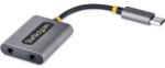 StarTech StarTech. com USBC-AUDIO-SPLITTER audio elosztó Szürke (USBC-AUDIO-SPLITTER)