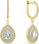 Brilio Silver Luxus aranyozott fülbevaló cirkónium kövekkel EA488Y