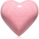 Delia Cosmetics Fizzing Bath Heart Wild Strawberry fürdőgolyó eper ízzel 100 g