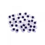 Junior Kreatív ovális mozgószem, 10mm, 30 db/csomag (137085) (137085)