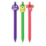 Centrum Golyóstoll nyomógombos Monster 0, 7 mm kék 1db (89832) (89832)