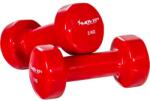 MOVIT Set de gantere din vinil MOVIT, 2 x 3 kg roșu (20040361)