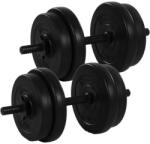 MOVIT Set de gantere pt o singură mână cu discuri, 2 x 10 kg (20040427)