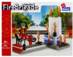 alleBLOX - Fire Brigade Tűzoltó, akcióban 99 db-os építőkocka játékszett (AB1006) (AB1006)