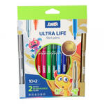 Junior Színes rostirón Ultra life, 10+2 darabos (130314) (130314) - aqua