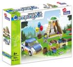 alleBLOX - CampingKit Kempingezés 251 db-os építőkocka játékszett (AB7001) (AB7001)