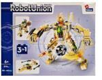 alleBLOX - Robot Union Robot, bézs 212 db-os építőkocka játékszett (AB8034) (AB8034)