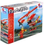 alleBLOX - Fire Brigade Tűzoltó helikopter 102 db-os építőkocka játékszett (AB1009) (AB1009)