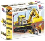 alleBLOX - ConstruczionCrew Lánctalpas kotrógép 264 db-os építőkocka játékszett (AB5007) (AB5007)