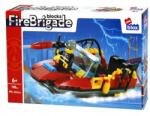 alleBLOX - Fire Brigade Tűzoltó csónak 118 db-os építőkocka játékszett (AB1014) (AB1014)