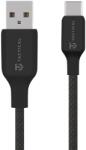 Tactical Stitch Thread Cable USB-A/USB-C 0.3m Black - smartdiszkont