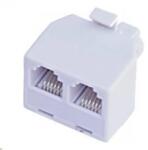  RJ-12 Elosztó Fehér 3cm ROZDV6/6 (ROZDV6/6)