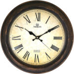 TIKO TIME Merion falióra, quartz, bronz színű keret, antikolt jellegű számlap, sweep (7649-0)