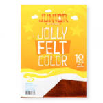 Junior Kreatív filc lapok A/4, barna, 10 db/csomag (135027) (135027)