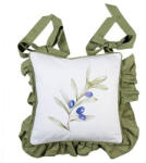 Clayre & Eef Párnahuzat Kötős, 40X40cm, 100% Pamut, Olive Fields