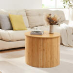 PremiumXL en. casa Dohányzóasztal Ledepid 48x60 cm natúr